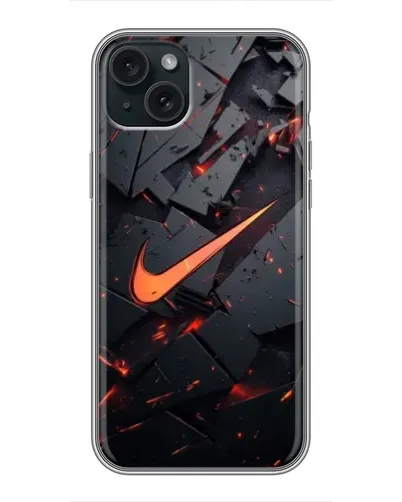 Чохол для iPhone 14 Plus з картинкою «Nike — ефект розломів» Чохол для iPhone 14 Plus з картинкою «Nike — ефект розломів»