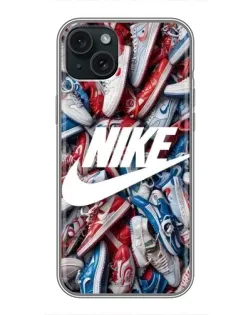Чохол для iPhone 14 Plus з картинкою «Колаж кросівок Найк»
