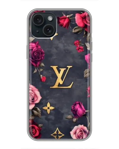 Чохол для iPhone 14 Plus з картинкою «Квітковий Louis Vuitton»