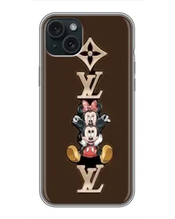 Чохол для iPhone 14 Plus з картинкою «LV та Міккі Маус»