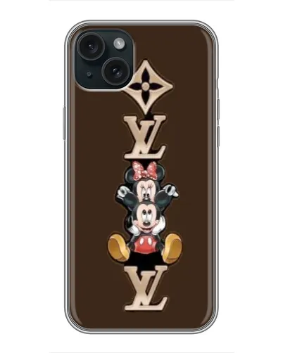 Чохол для iPhone 14 Plus з картинкою «LV та Міккі Маус»