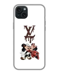 Чохол для iPhone 14 Plus з картинкою «LV та Міккі Маус»