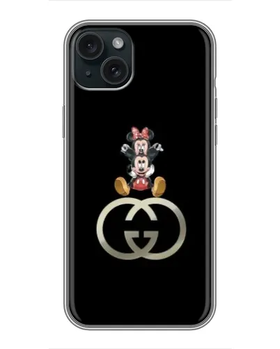 Чохол для iPhone 14 Plus з картинкою «Мінні Маус на лого»