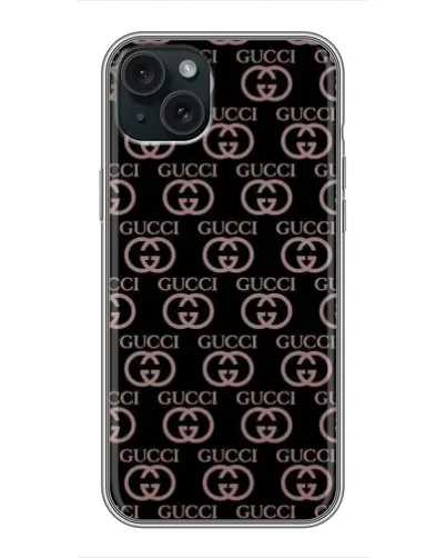 Чохол для iPhone 14 Plus з картинкою «Класична монограма Gucci»