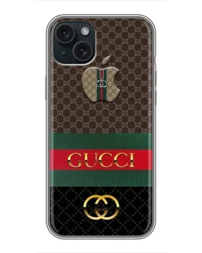Чохол для iPhone 14 Plus з картинкою «Gucci — брендований десерт»