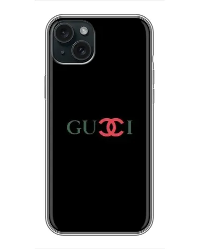 Чохол для iPhone 14 Plus з картинкою «Gucci — червоний градієнт»
