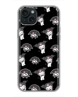 Чохол для iPhone 14 Plus з картинкою «Чорний паттерн Kuromi» Чохол для iPhone 14 Plus з картинкою «Чорний паттерн Kuromi»