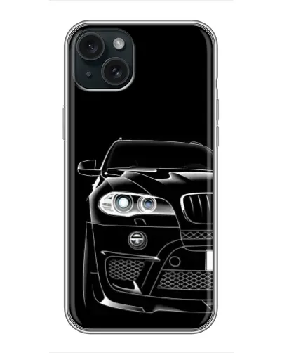 Чохол для iPhone 14 Plus з картинкою «Темний силует BMW»