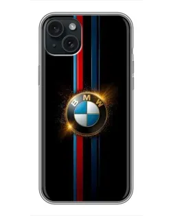 Чохол для iPhone 14 Plus з картинкою «BMW M-Power неон»