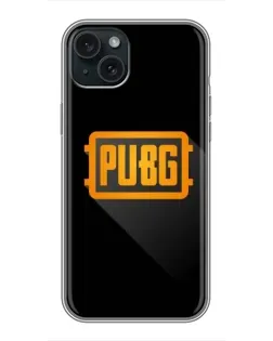 Чохол для iPhone 14 Plus з картинкою «PUBG — рамка лого»