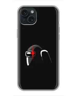 Чохол для iPhone 14 Plus з картинкою «Among Us шолом»