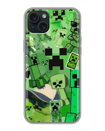 Чохол для iPhone 14 Plus з картинкою «Кріпери Minecraft» Чохол для iPhone 14 Plus з картинкою «Кріпери Minecraft»