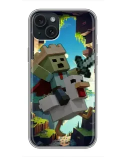 Чохол для iPhone 14 Plus з картинкою «Стів та гусь»