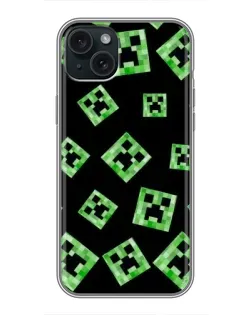 Чохол для iPhone 14 Plus з картинкою «Паттерн з кріперами»