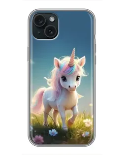 Чохол для iPhone 14 Plus з картинкою «Єдиноріг на галявині» Чохол для iPhone 14 Plus з картинкою «Єдиноріг на галявині»