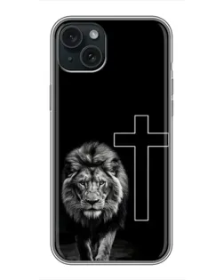Чохол для iPhone 14 Plus з картинкою «Лев та Хрест»
