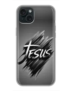 Чохол для iPhone 14 Plus з картинкою «Напис Jesus Graffiti»