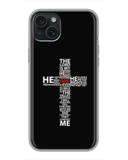 Чехол для iPhone 14 Plus с картинкой «Текстовый крест» Чехол для iPhone 14 Plus с картинкой «Текстовый крест»