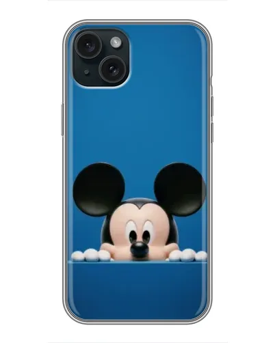 Чохол для iPhone 14 Plus з картинкою «Міккі виглядає»
