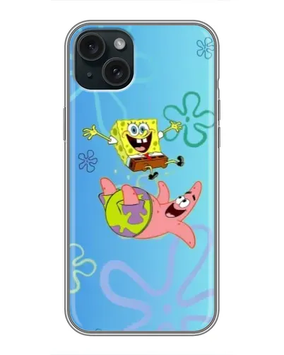 Чохол для iPhone 14 Plus з картинкою «Спанч Боб та Патрік»