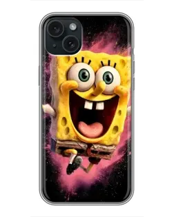 Чохол для iPhone 14 Plus з картинкою «Вибуховий Спанч Боб»