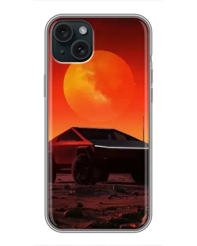 Чохол для iPhone 14 Plus з картинкою «Cybertruck на Марсі»