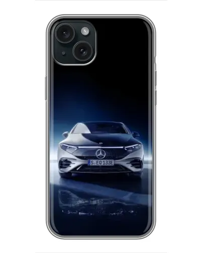 Чохол для iPhone 14 Plus з картинкою «Нічний Mercedes EQ»