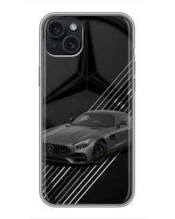 Чохол для iPhone 14 Plus з картинкою «Mercedes AMG — графіка»