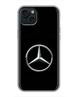 Чохол для iPhone 14 Plus з картинкою «Mercedes класичний лого»