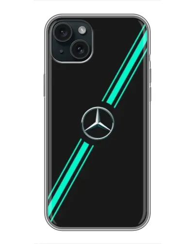 Чохол для iPhone 14 Plus з картинкою «Спортивні лінії Mercedes» Чохол для iPhone 14 Plus з картинкою «Спортивні лінії Mercedes»