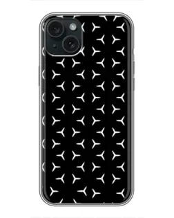 Чохол для iPhone 14 Plus з картинкою «Mercedes паттерн зірок» Чохол для iPhone 14 Plus з картинкою «Mercedes паттерн зірок»