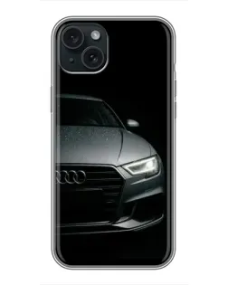 Чохол для iPhone 14 Plus з картинкою «Audi — деталізація кузова» Чохол для iPhone 14 Plus з картинкою «Audi — деталізація кузова»