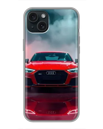 Чохол для iPhone 14 Plus з картинкою «Audi RS — червоний стиль»