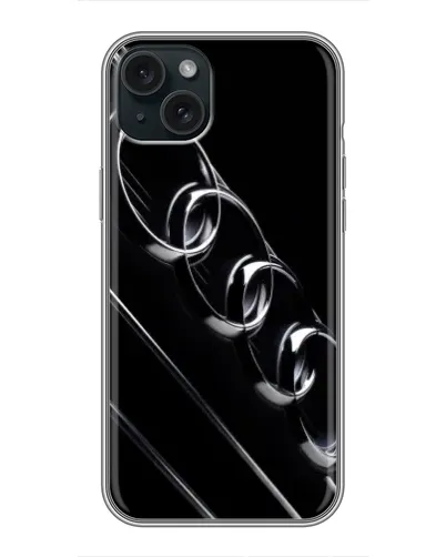 Чохол для iPhone 14 Plus з картинкою «Audi — абстрактні кільця»