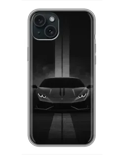 Чохол для iPhone 14 Plus з картинкою «Lamborghini симетрія доріг»