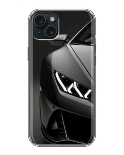 Чохол для iPhone 14 Plus з картинкою «Lamborghini фари деталізація»