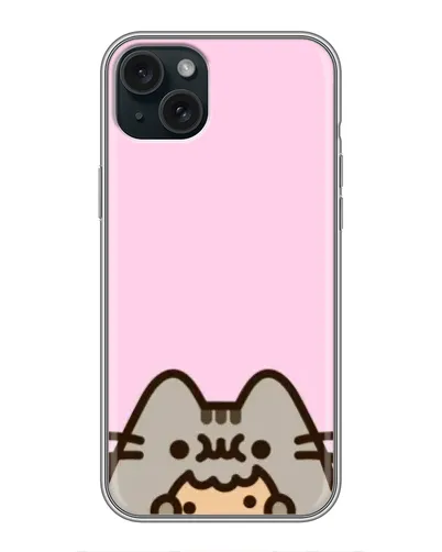 Чохол для iPhone 14 Plus з картинкою «Pusheen та печиво»