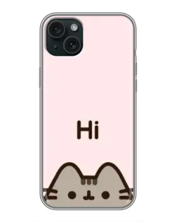 Чохол для iPhone 14 Plus з картинкою «Пушин каже Hi» Чохол для iPhone 14 Plus з картинкою «Пушин каже Hi»