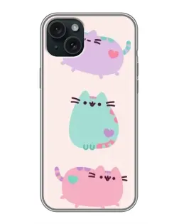 Чохол для iPhone 14 Plus з картинкою «Pusheen тріо» Чохол для iPhone 14 Plus з картинкою «Pusheen тріо»