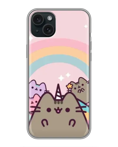 Чохол для iPhone 14 Plus з картинкою «Єдиноріг Pusheen»