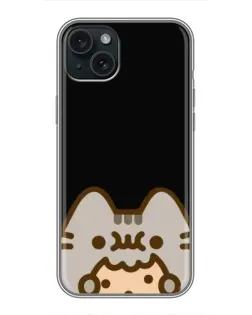 Чохол для iPhone 14 Plus з картинкою «Пушин на чорному»