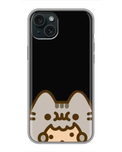 Чохол для iPhone 14 Plus з картинкою «Пушин на чорному»