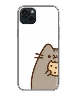 Чохол для iPhone 14 Plus з картинкою «Пушин з печивом»