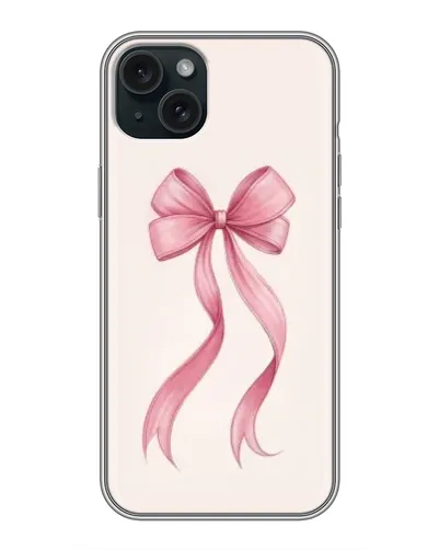 Чохол для iPhone 14 Plus з картинкою «Рожевий бант»