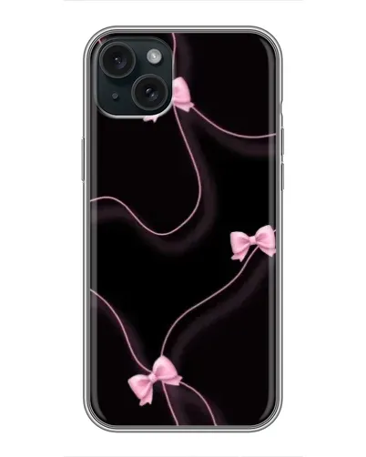 Чохол для iPhone 14 Plus з картинкою «Рожеві стрічки»