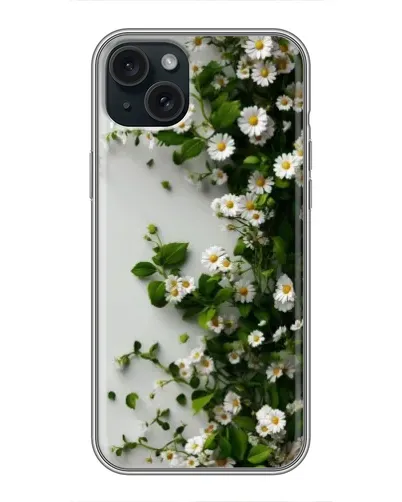 Чохол для iPhone 14 Plus з картинкою «Гілка дрібних білих квітів»