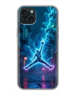 Чохол для iPhone 15 Plus з картинкою «Jordan Gold Jumpman»