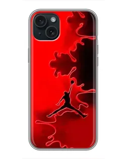 Чохол для iPhone 15 Plus з картинкою «Jordan Red Smoke»