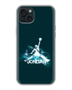 Чохол для iPhone 15 Plus з картинкою «Jordan Blue Fire»
