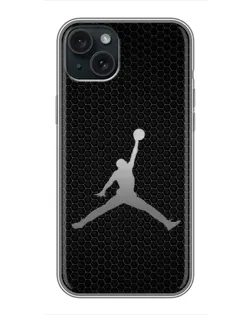 Чохол для iPhone 15 Plus з картинкою «Jordan Dark Carbon»